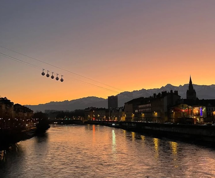 grenoble coucher de soleil